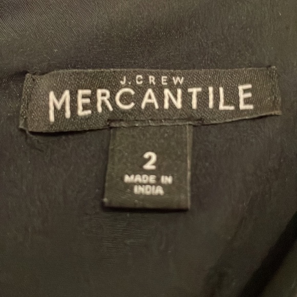 J.Crew Long Black Floral Dress with Adjustable Straps - Picture 5 of 6